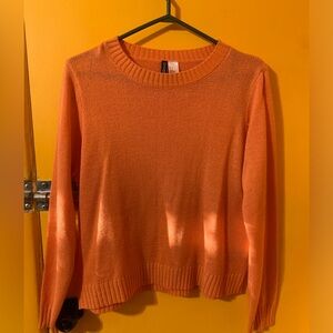 Beautiful soft orange wool sweater. Size medium